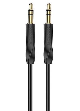 Аудіокабель borofone bl16 3.5mm male to 3.5mm male, pvc, 1m, black