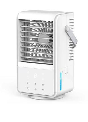 Вентилятор кондиционер portable air cooler yp16 1000 мл с таймером 3 скорости 90° белый.