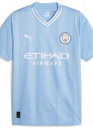 Футбольная футболка puma dry cell home jersey 23-24 fc manchester city/ фк манчестер сити пума original m-l nike x etihad airways