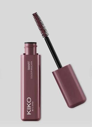 Туш для вій кіко бургунді kiko smart mascara