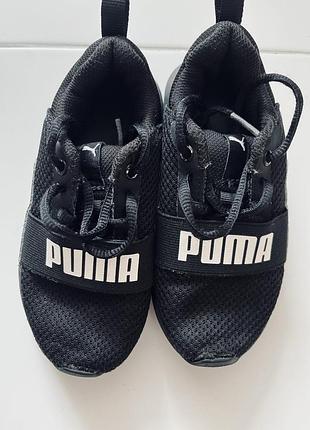 Черные кроссовки летние puma 26-28