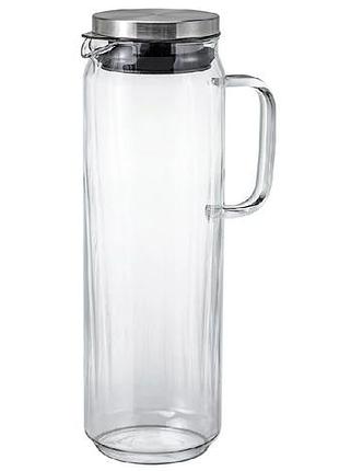 Кувшин для воды hario water jug 1300 мл из боросиликатного стекла
