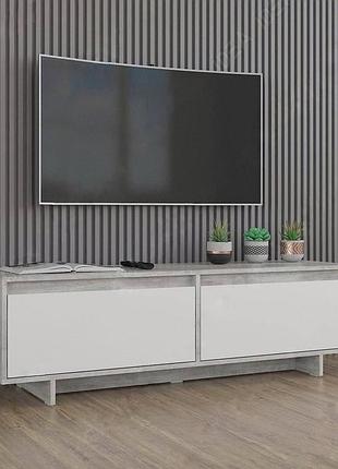 Тв тумба, тумба под телевизор, тумба tv i-190 бетон - белый