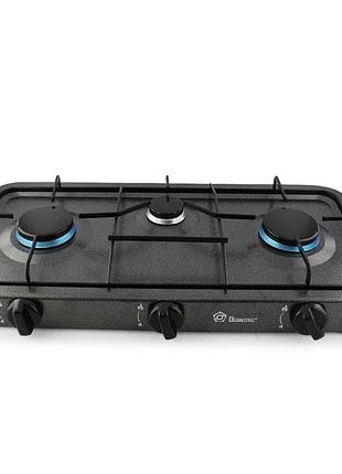 Газовая плита domotec ms-6603, 3 конфорки