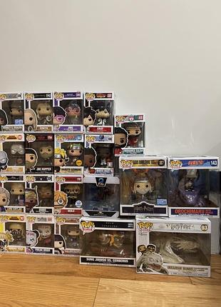 Продам різні фігурки funko pop luffy, cyberpunk, my hero academia