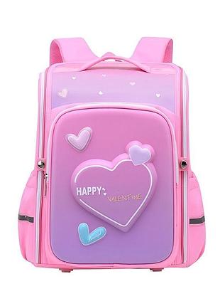 Ортопедический школьный рюкзак для девочки 1-4 клас 36×29×16 см pink