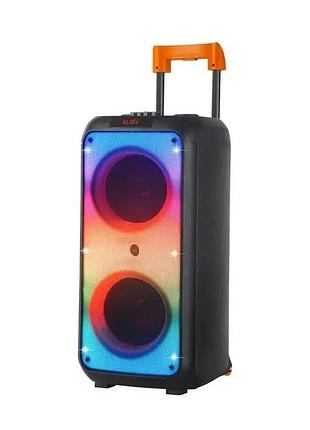 Портативная акустика zxx-1095, 80 вт, bluetooth, tws, usb, tf, fm, караоке