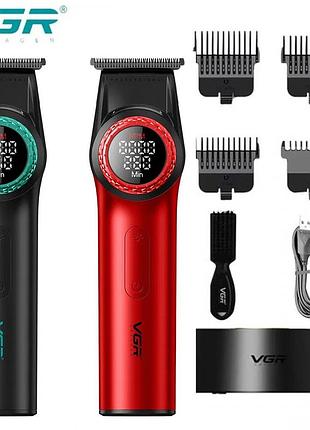 Тример для стриження vgr v-977 з led-дисплеєм і регулюванням потужності