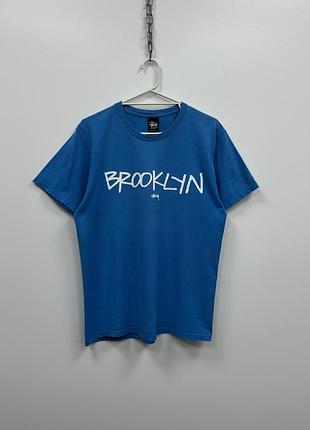 Лімітована футболка stussy wt cities brooklyn printed t-shirt blue