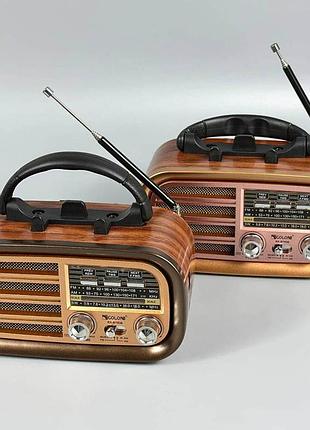 Радиоприёмник golon rx-bt638, bluetooth, usb, sd, съёмный аккумулятор
