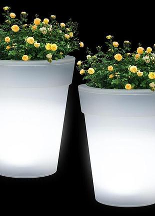 Садовый вазон с подсветкой garden light vase, 4 led 1 шт