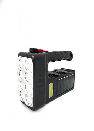 Ліхтар акумуляторний hx-8w, 8 led, бічне світло, 4 режими, usb