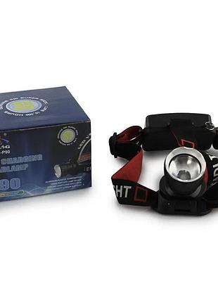 Налобный фонарь bl t20 -p90 2*18650 battery 7470