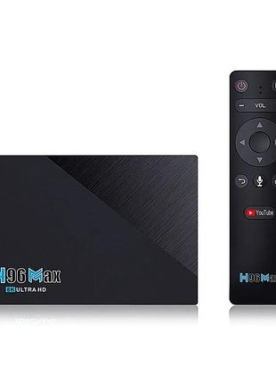 Smart tv приставка h96 max rk3566 (4/64 гб, android 11)