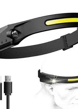 Налобний ліхтар bl g28 xpe+cob usb charge 8093