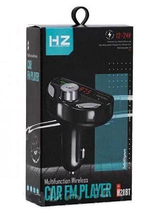 Fm-трансмиттер hz h28bt с bluetooth