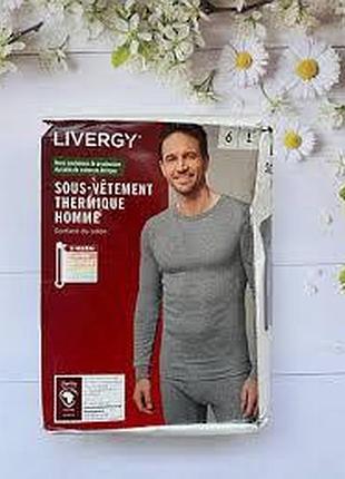 Термо-реглан сірий з начосом livergy m,l