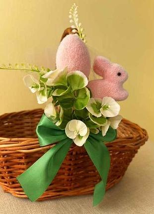 Прикраса на великодній кошик №1 зайчик тм easter