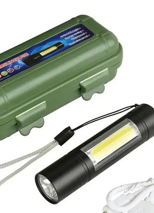 Ручний ліхтар c805 з бічною led-панеллю