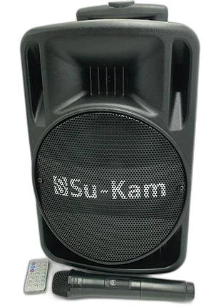 Активная акустическая колонка su-kam bt100d + 1 беспроводной микрофон