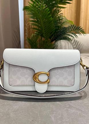 ❌ coach tabby white/gold shoulder bag 26 in canvas