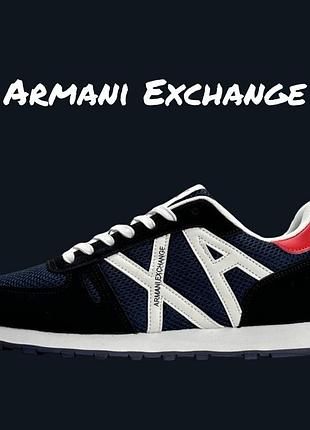 Armani exchange black white navy