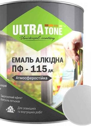 Эмаль алкидная пф-115 светло-серый 2,8кг тм ultra tone