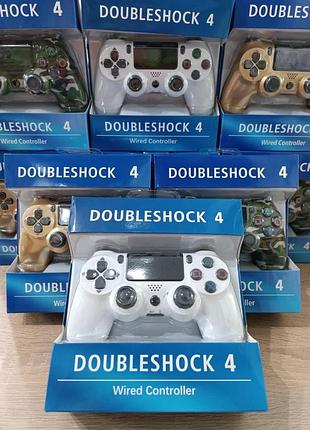 Джойстик дротовий doubleshock4 ps4, дротовий геймпад маніпулятор із вібрацією