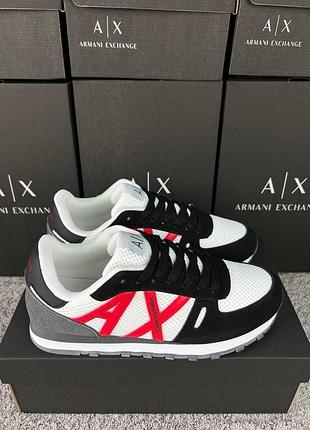 Armani exchange black white red 7