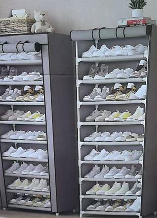 Тканевый складной шкаф shoe rackand xl-1631