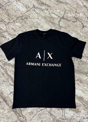 Футболка armani exchange мужская чёрная футболка армани эксчендж мужская летняя повседневная s-xxl l