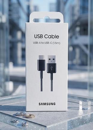 Кабель samsung usb – type-c (1.5 м) black — шнур для швидкої зарядки та синхронізації телефону