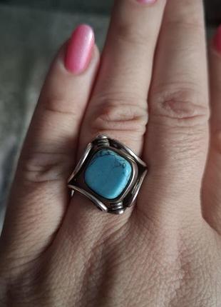 Серебряное кольцо с бирюзой