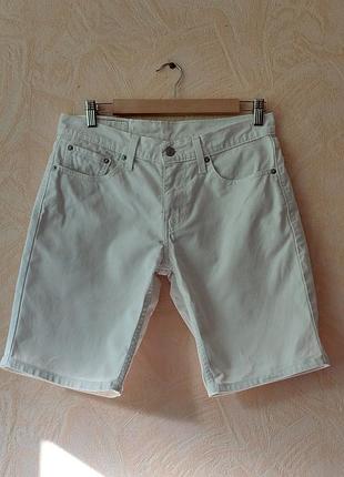Джинсові шорти чоловічі ,білі від бренду levis