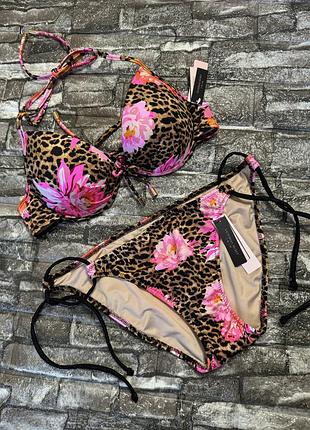 Купальник victoria's secret оригінал  бюстгальтер розмір 34b 70c 75b 80a пуш ап  плавки с
