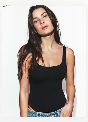 Чорний базовий боді zara p. m