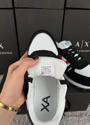Armani exchange black white red 2