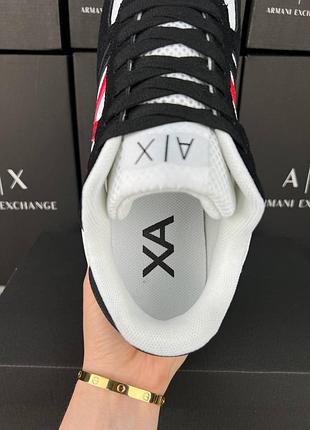 Armani exchange black white red 8