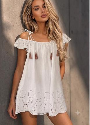 Сарафан з вишивкою льон asos розмір 38