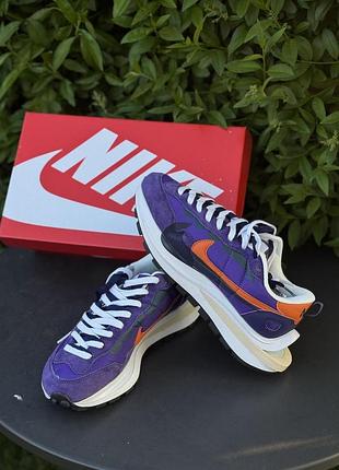 Кросівки nike sacai фіолетові чоловічі кросівки найк сакай стильні повсякденні 40-45р 40 (25.5см)