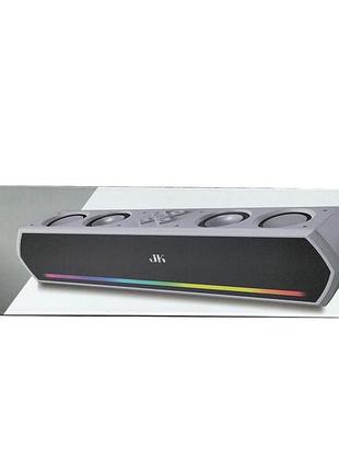 Мобільна bluetooth-колонка jk-1119bt soundbar з rgb-підсвіткою
