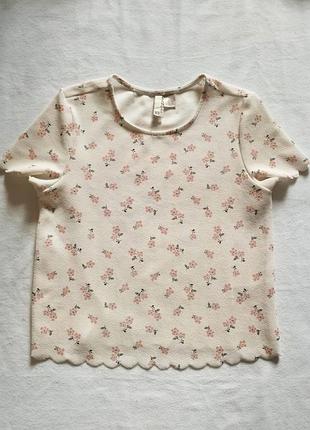 Футболка с цветами женская h&amp;m divided