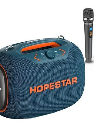 Портативная bluetooth-колонка hopestar partybox, 120 вт, rgb, ipx6, power bank, караоке