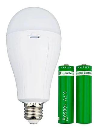 Аварійна світлодіодна лампочка new emergency lamp yy-9012, ac85-265v