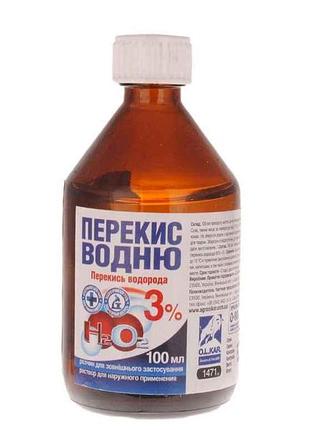 Розчин перекису водню 3% 100 мл тм o.l.kar