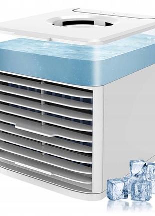 Водяной охладитель воздуха (мини-кондиционер) ultra air cooler at-2561l, с подсветкой, 3 режимама