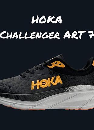 Hoka challenger art 7 black grey orange