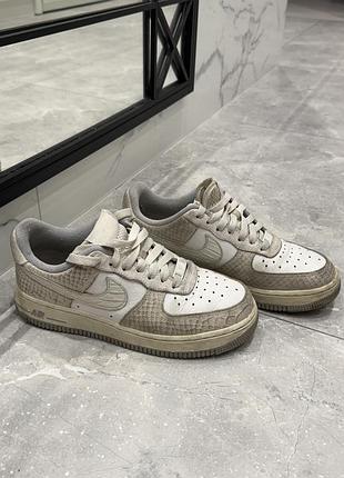 Nike air force 1 low womens crocodile embossed leather sneakers