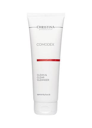Christina comodex clean & clear cleanser, 250 мл. гель для вмивання з кислотами