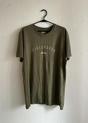 Мужская футболка fjallraven trekking equipment outdoor khaki